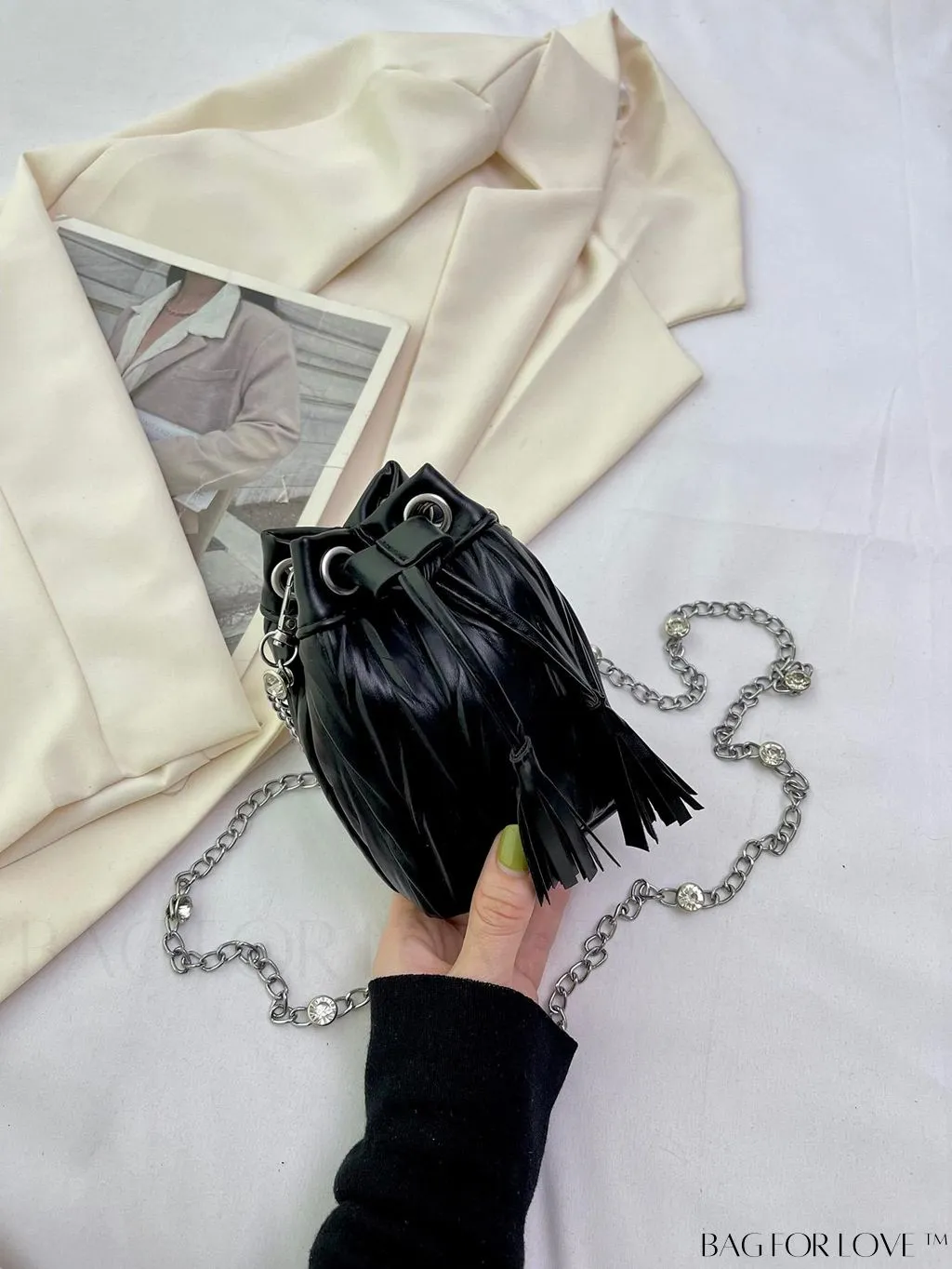 BagForLove - Versatile Korean Fashion Pleated Bucket Bag - Trendy and Personalized Shoulder Crossbody