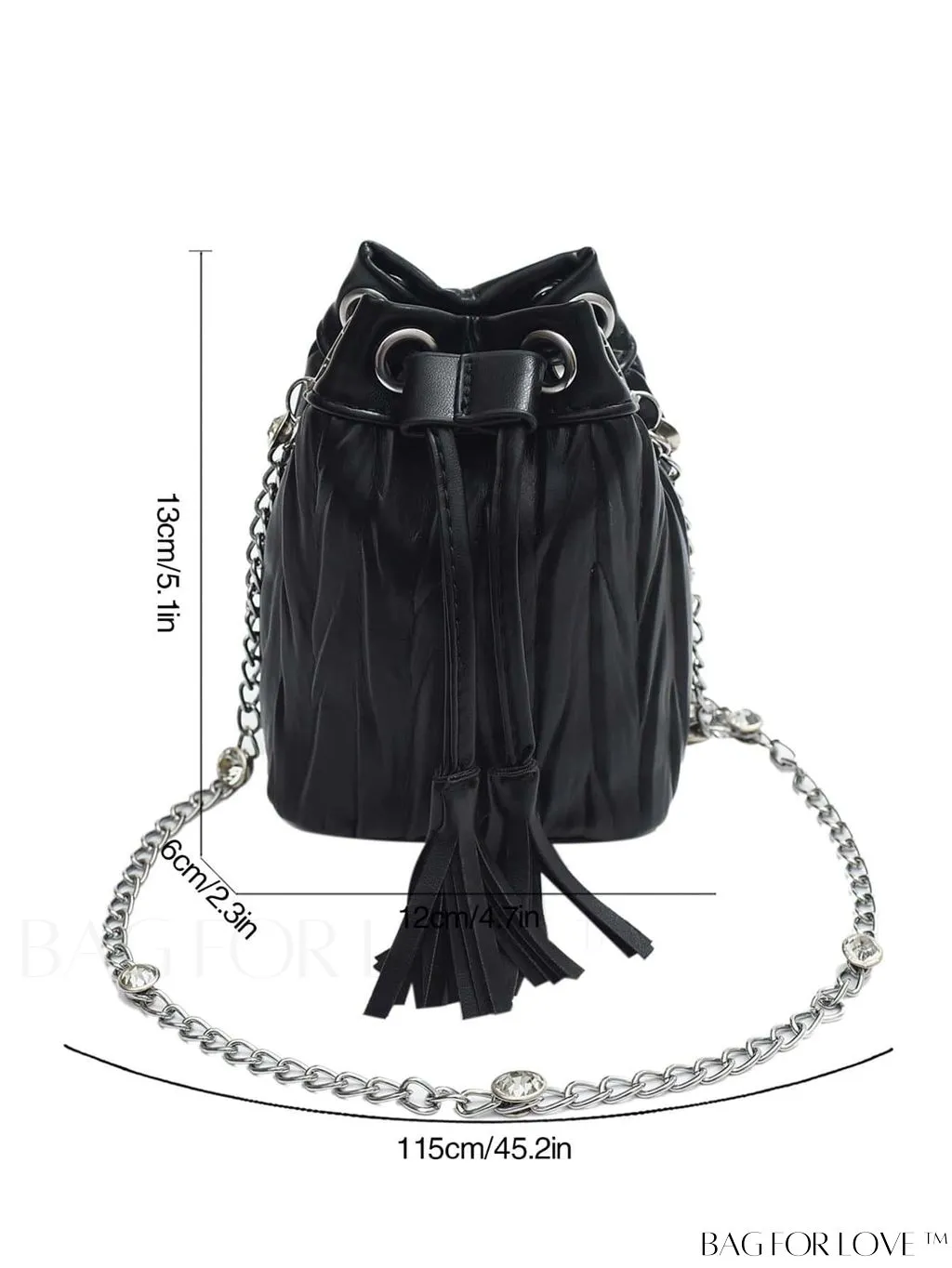 BagForLove - Versatile Korean Fashion Pleated Bucket Bag - Trendy and Personalized Shoulder Crossbody
