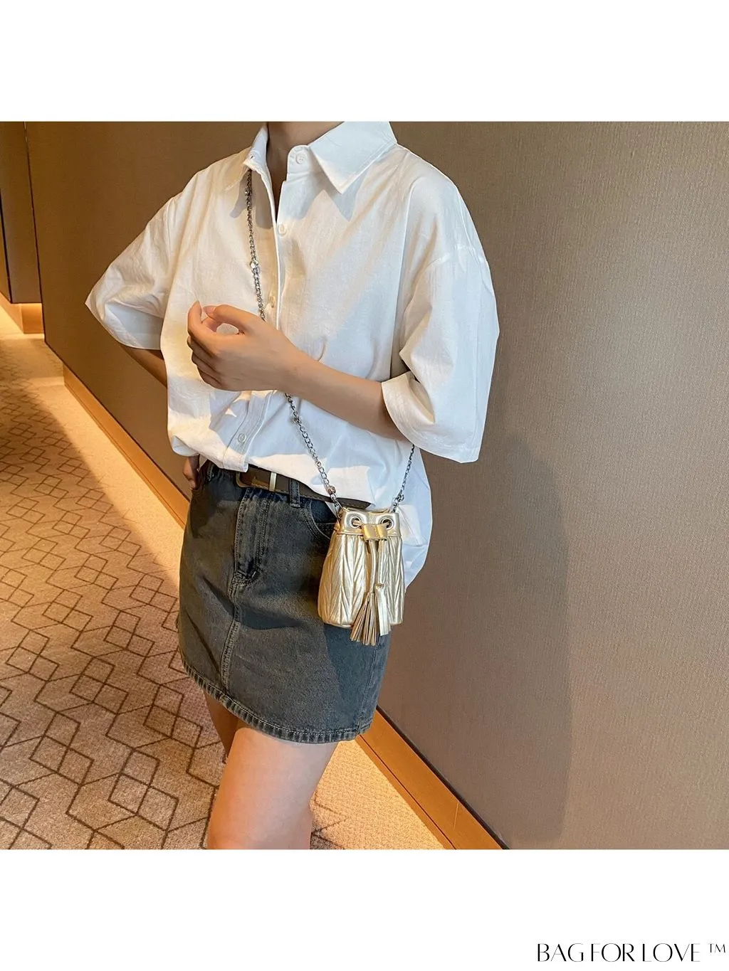 BagForLove - Versatile Korean Fashion Pleated Bucket Bag - Trendy and Personalized Shoulder Crossbody