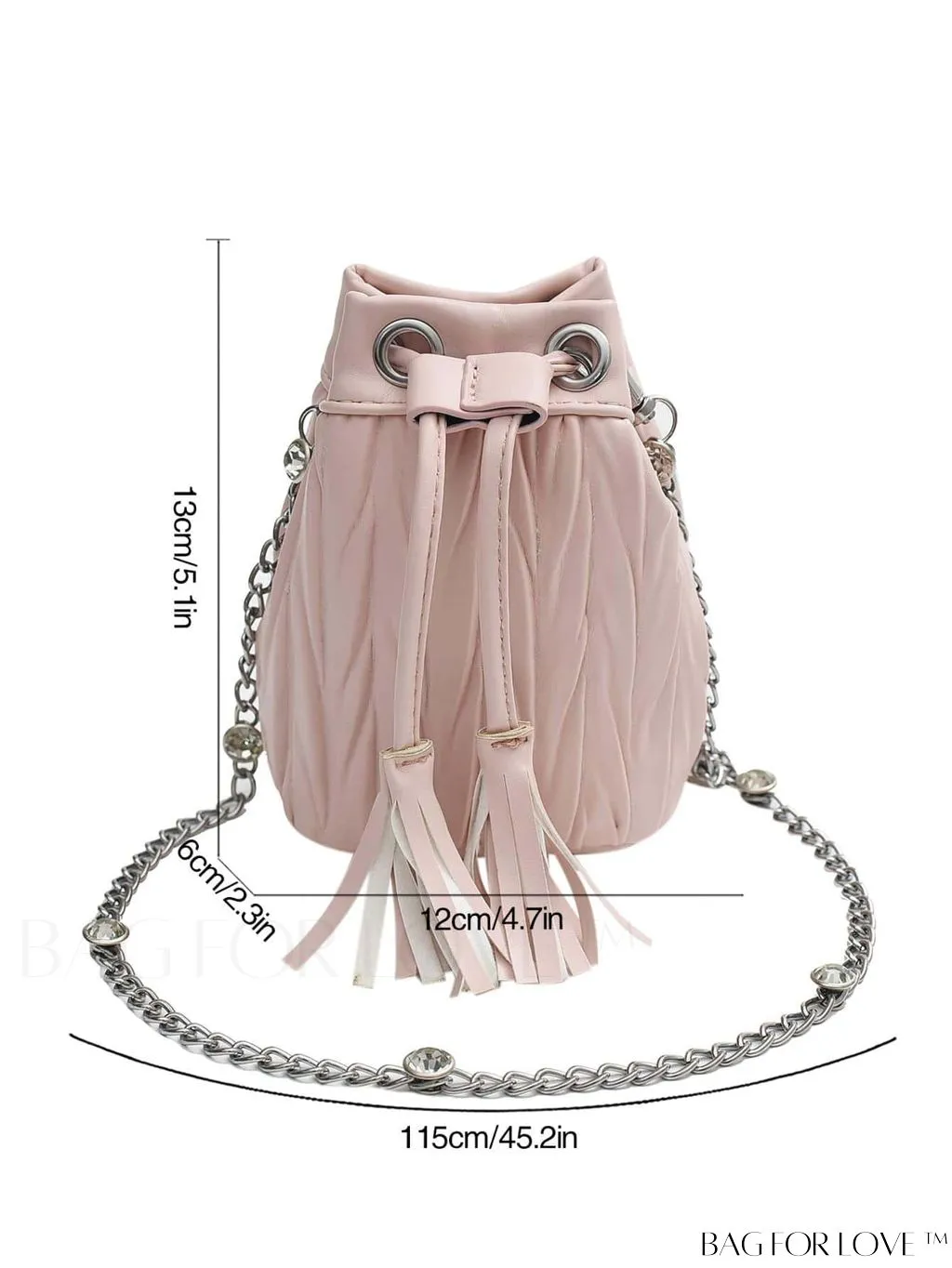 BagForLove - Versatile Korean Fashion Pleated Bucket Bag - Trendy and Personalized Shoulder Crossbody