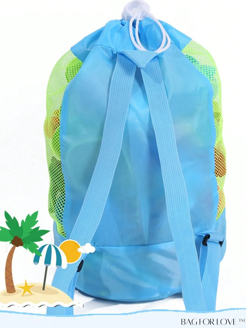 BagForLove - Waterproof Beach Backpack with Adjustable Strap for Swimming, Outdoor Sports, and Gym