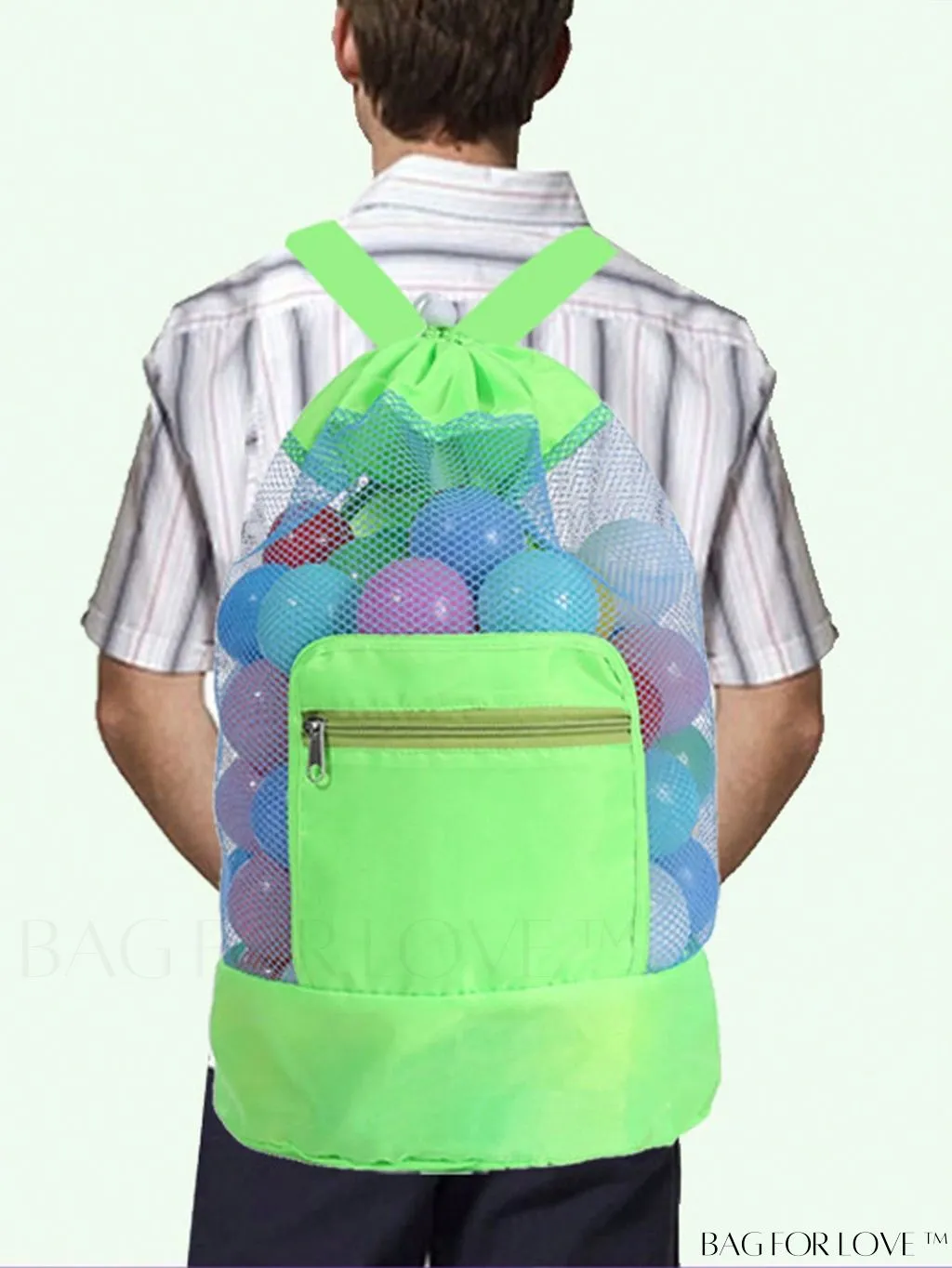 BagForLove - Waterproof Beach Backpack with Adjustable Strap for Swimming, Outdoor Sports, and Gym