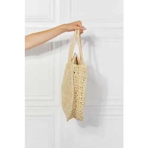 Beach Rattan Handbag Ivory