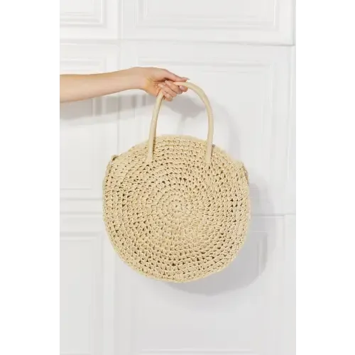 Beach Rattan Handbag Ivory