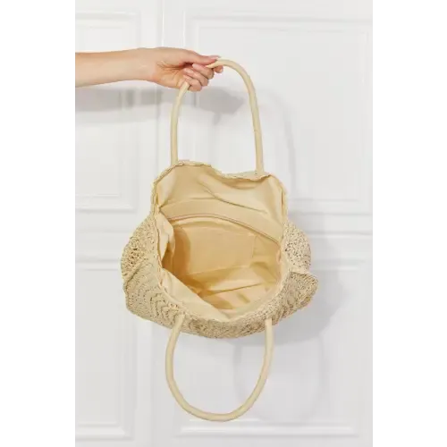 Beach Rattan Handbag Ivory
