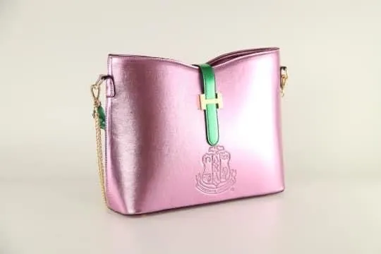 “Beautiful Pearlized Pink & Green HandBag of Distinction II” (SOLD OUT)