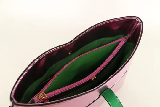 “Beautiful Pearlized Pink & Green HandBag of Distinction II” (SOLD OUT)