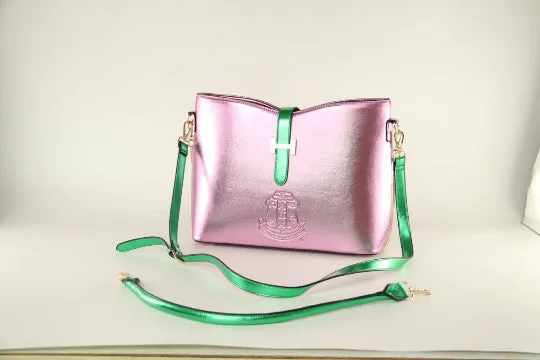 “Beautiful Pearlized Pink & Green HandBag of Distinction II” (SOLD OUT)