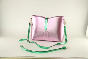 “Beautiful Pearlized Pink & Green HandBag of Distinction II” (SOLD OUT)
