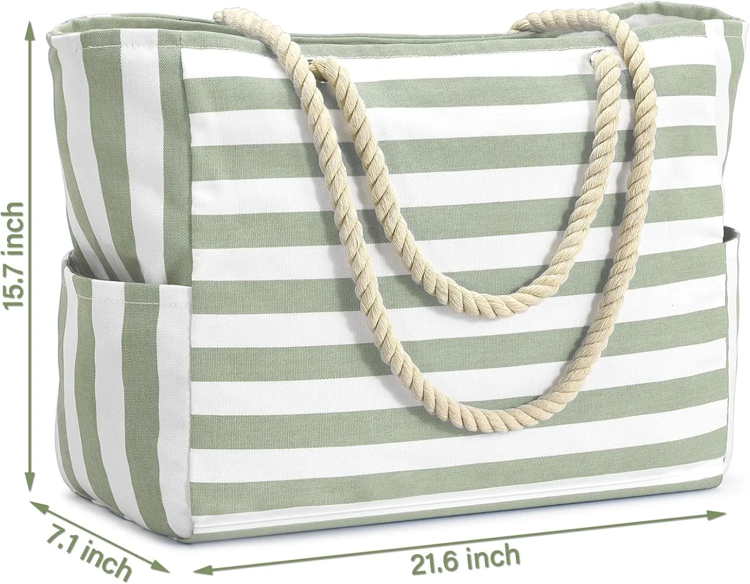 Becokan Beach Bags for Women Large Canvas Beach Tote Bag Beach Bags Waterproof Swim Pool Bag Beach Travel Essentials