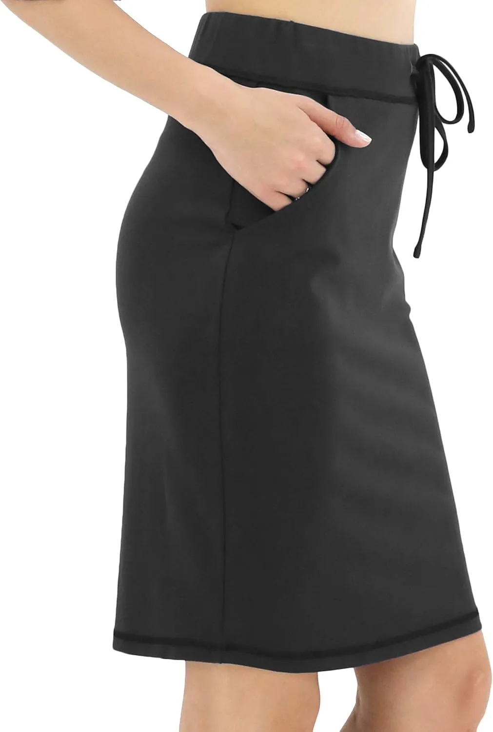 BENANCY Women's High Waist Stretch Pencil Skirt with Pockets