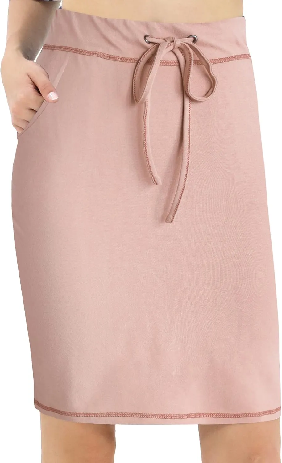 BENANCY Women's High Waist Stretch Pencil Skirt with Pockets