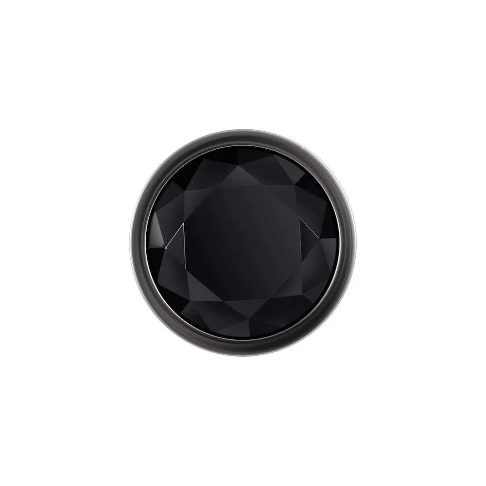 Black Gem Anal Plugs - Set of 3 - Chrome