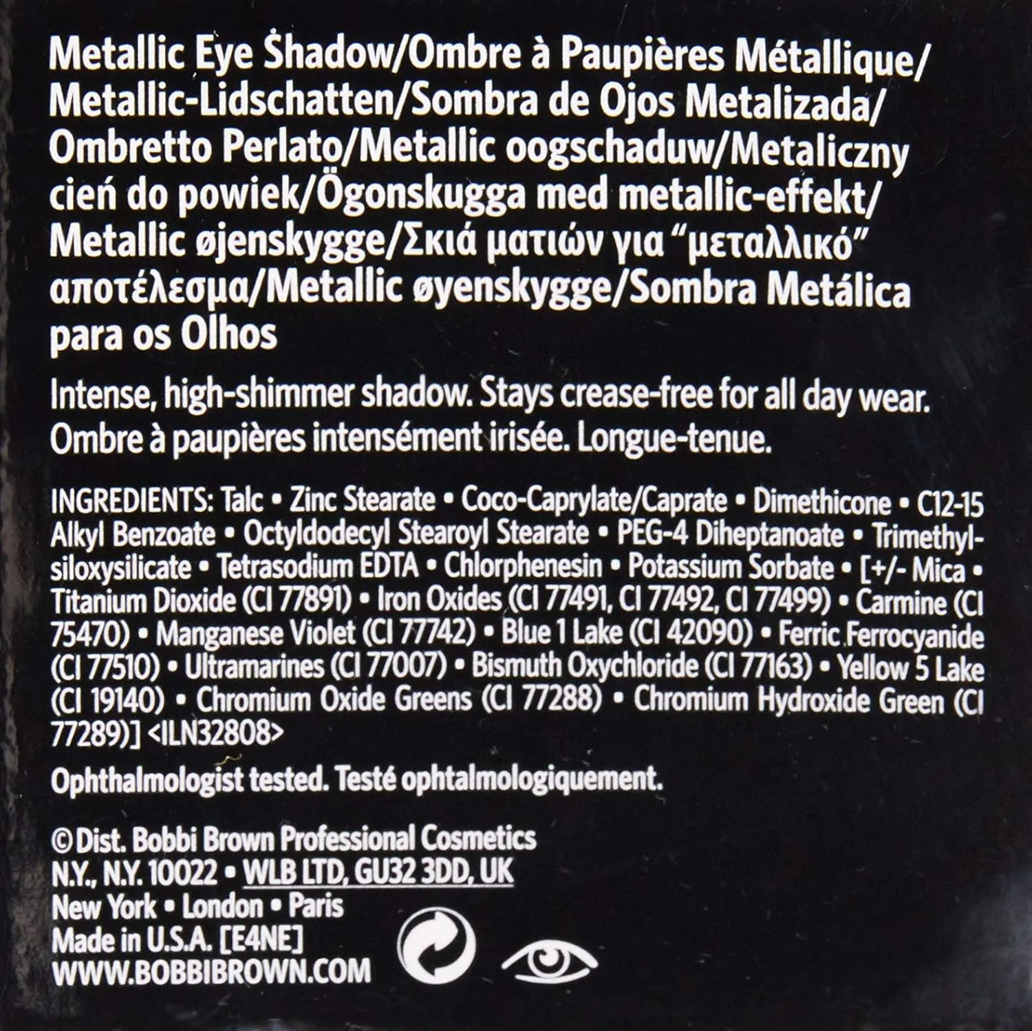 Bobbi Brown Metallic Eye Shadow 13 Cognac for Women, 0.1 Ounce
