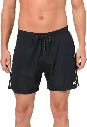 BOSS Men's Standard Medium Length Solid Swim Trunk