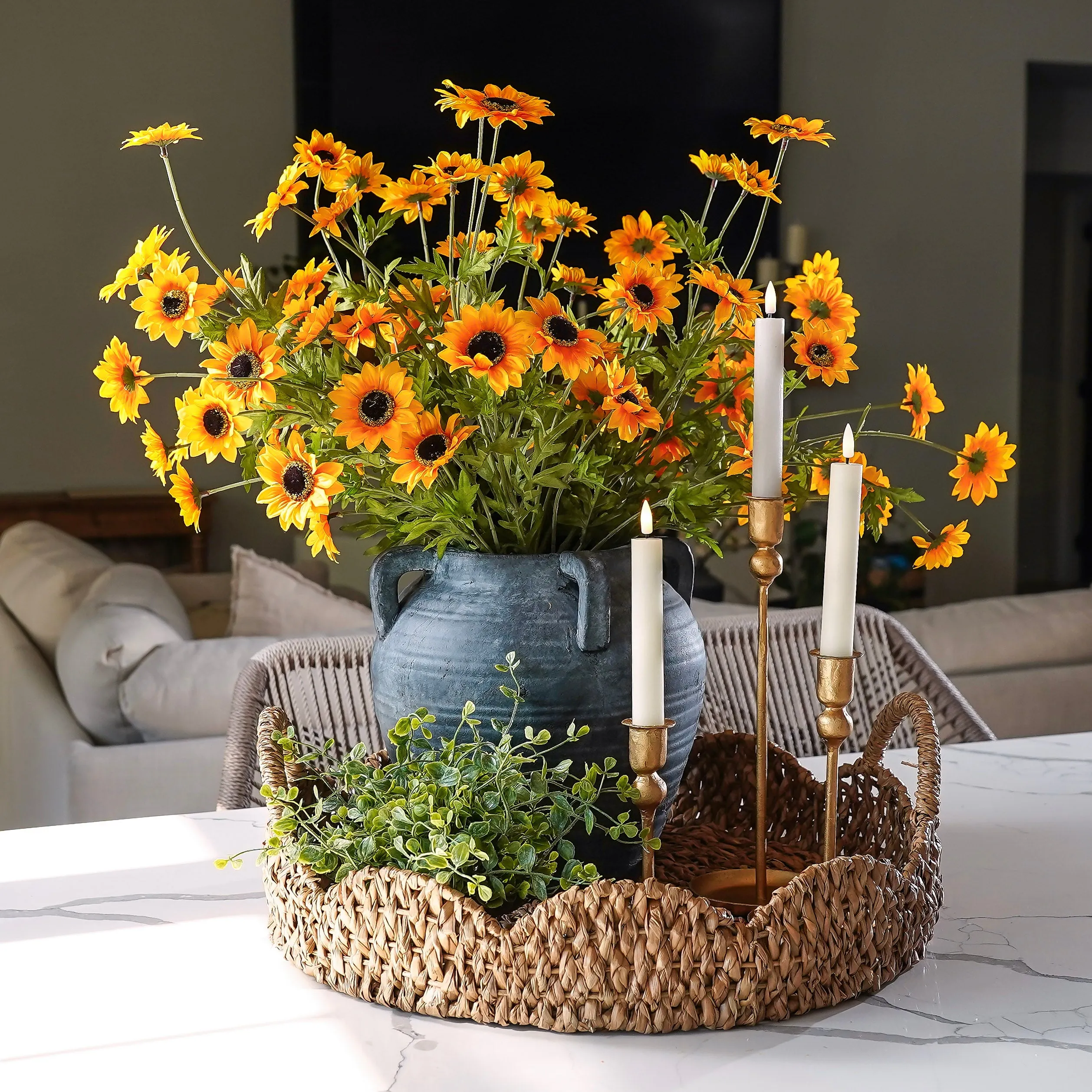 Braided Scalloped Seagrass Tray