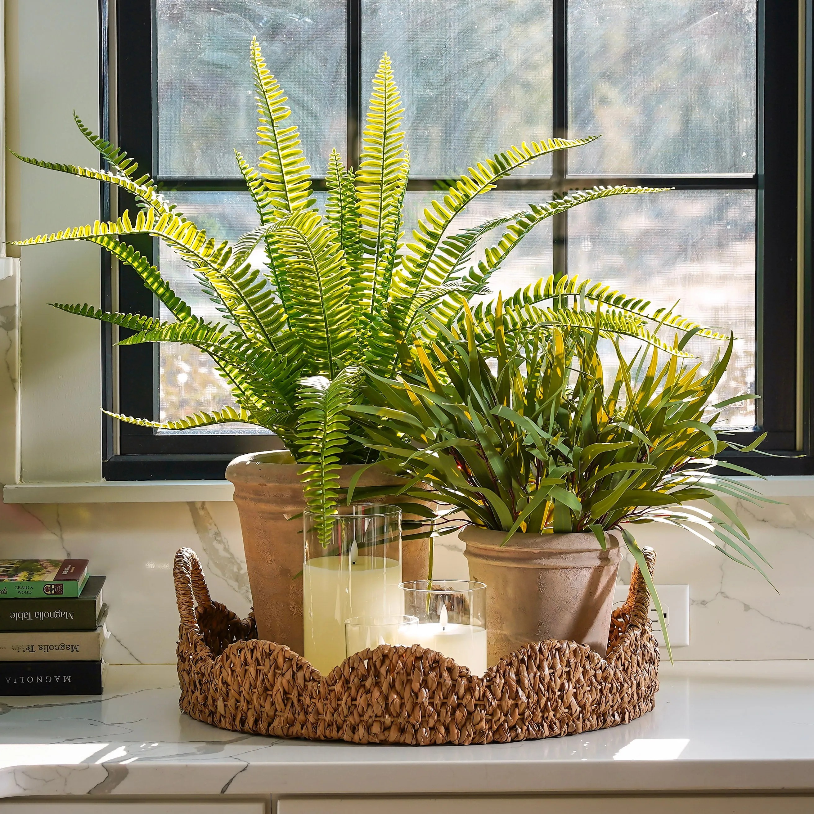 Braided Scalloped Seagrass Tray