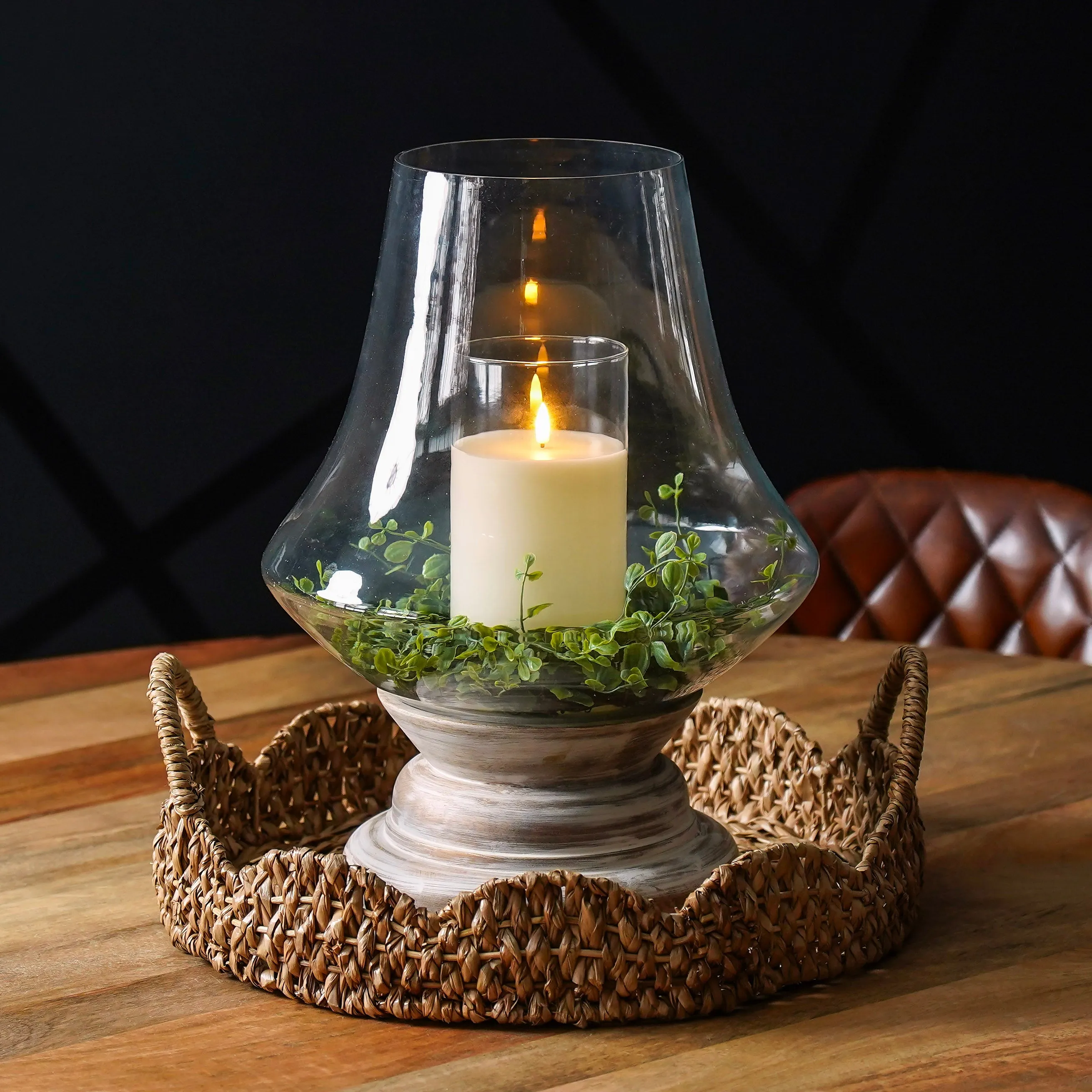 Braided Scalloped Seagrass Tray