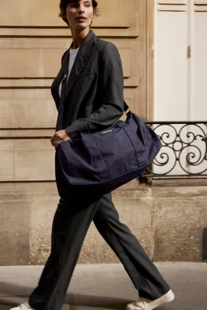 Béranger the weekend bag - Recycled cotton Navy Blue