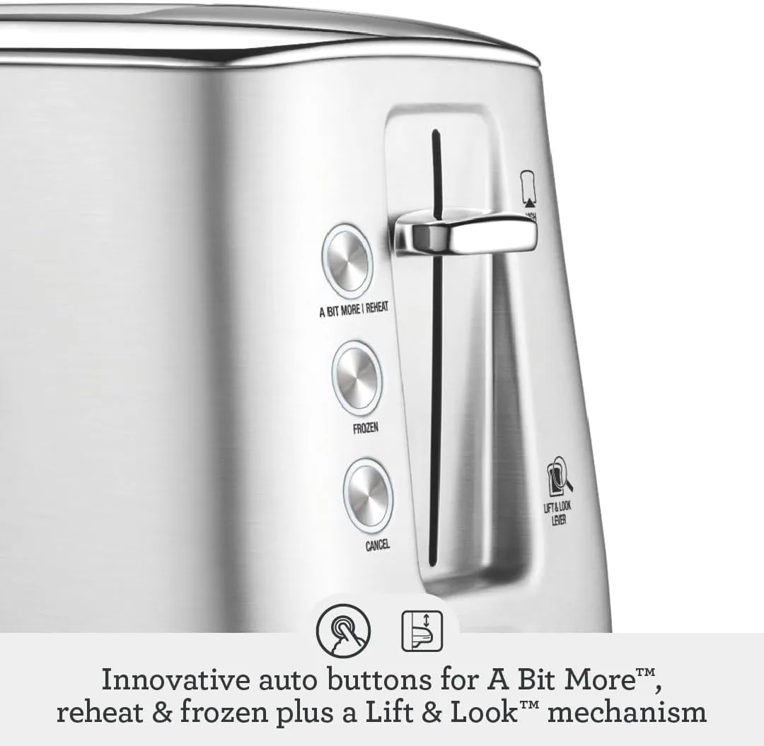 Breville 2 Slice Luxe Toaster BTA735OYS, Oyster Shell