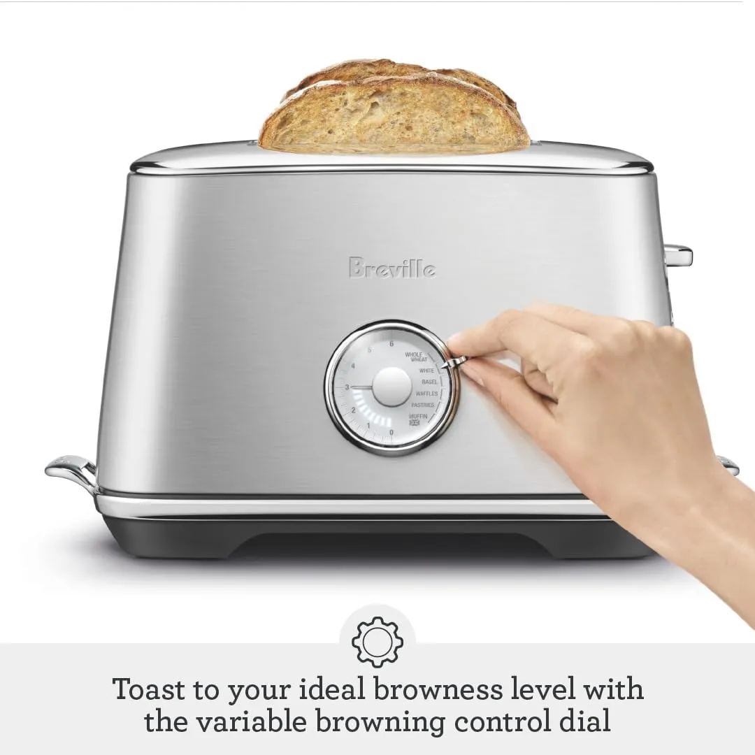 Breville 2 Slice Luxe Toaster BTA735OYS, Oyster Shell