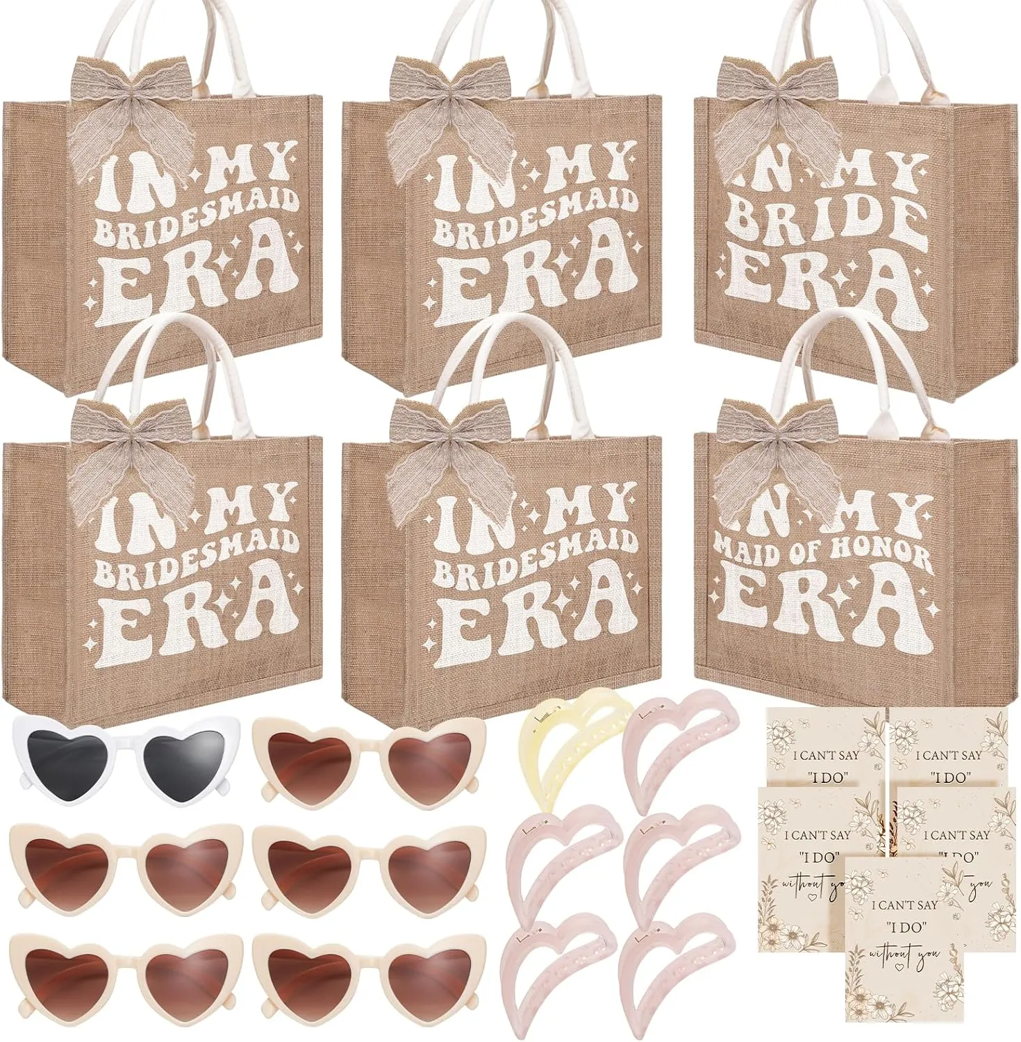 Bridesmaid Proposal Gifts - 29 Pcs Bachelorette Party Set, Including Bridesmaids Tote Bags