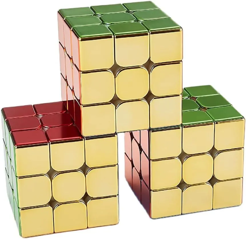 BroMoCube Cyclone Boys Mirror Reflective 3x3 Speed Cube Sticerless 3x3x3 Shiny Cube Puzzles Gift for Kids Adults