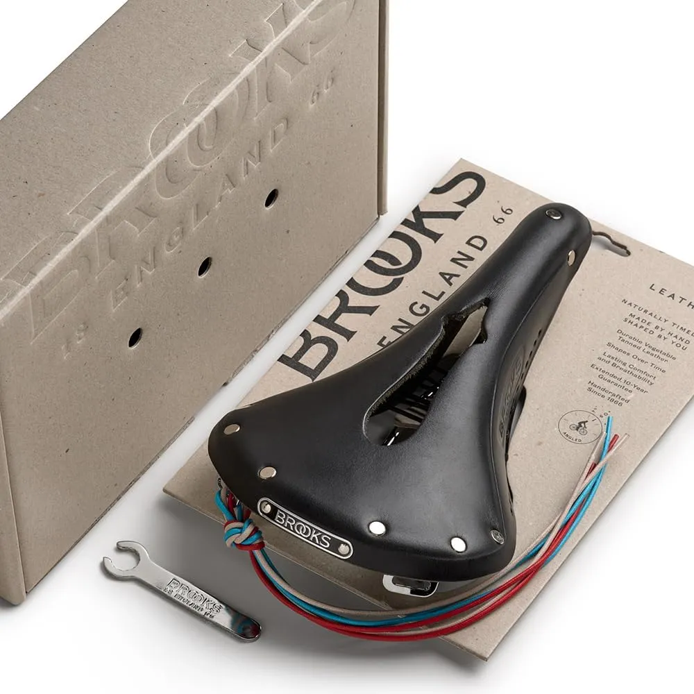 Brooks England B17 Carved, Iconic Cut-Out Leather Bike Saddle