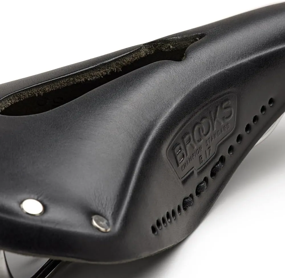 Brooks England B17 Carved, Iconic Cut-Out Leather Bike Saddle