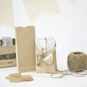 Brown Kraft Paper Treat Bags - 20 pcs