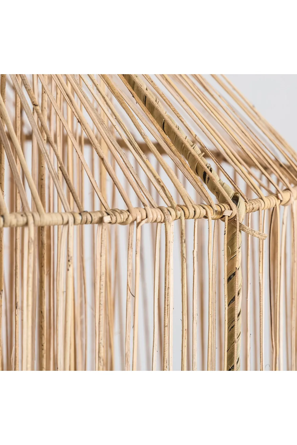 Brown Rattan Geometrical Hanging Lamp | Vical Home