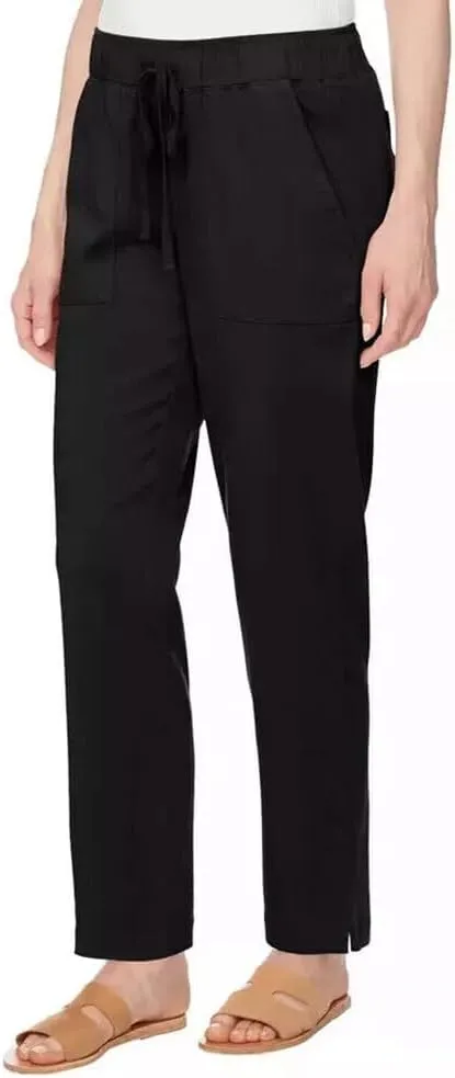 Buffalo David Bitton Women's Soft Tencel Pull On Pants with Drawstring