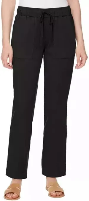 Buffalo David Bitton Women's Soft Tencel Pull On Pants with Drawstring