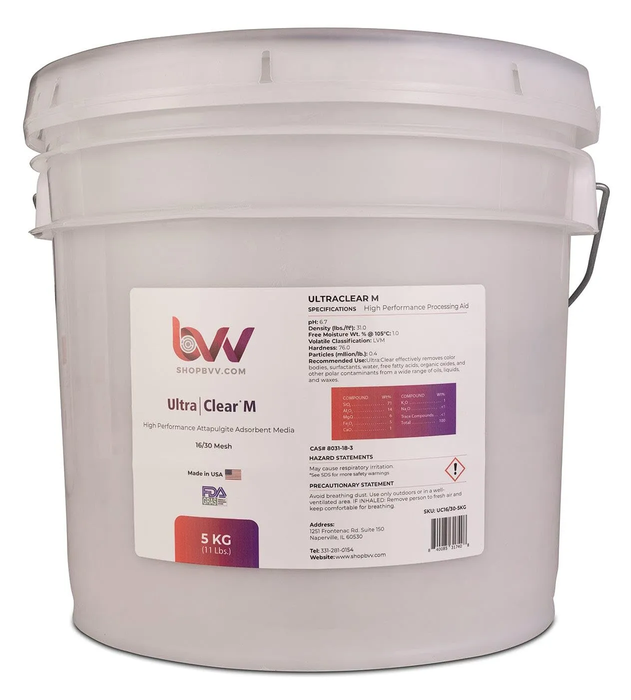 BVV Ultra Clear M - Granular High Performance Bentonite-4 x 50# Bags
