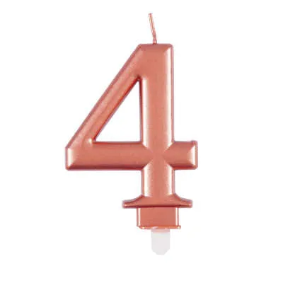 Candle - Numbers 0 - 9 - Rose Gold