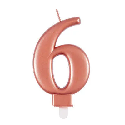 Candle - Numbers 0 - 9 - Rose Gold