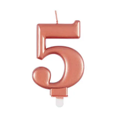 Candle - Numbers 0 - 9 - Rose Gold