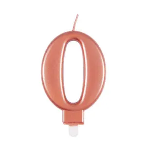 Candle - Numbers 0 - 9 - Rose Gold