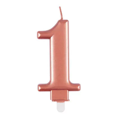 Candle - Numbers 0 - 9 - Rose Gold