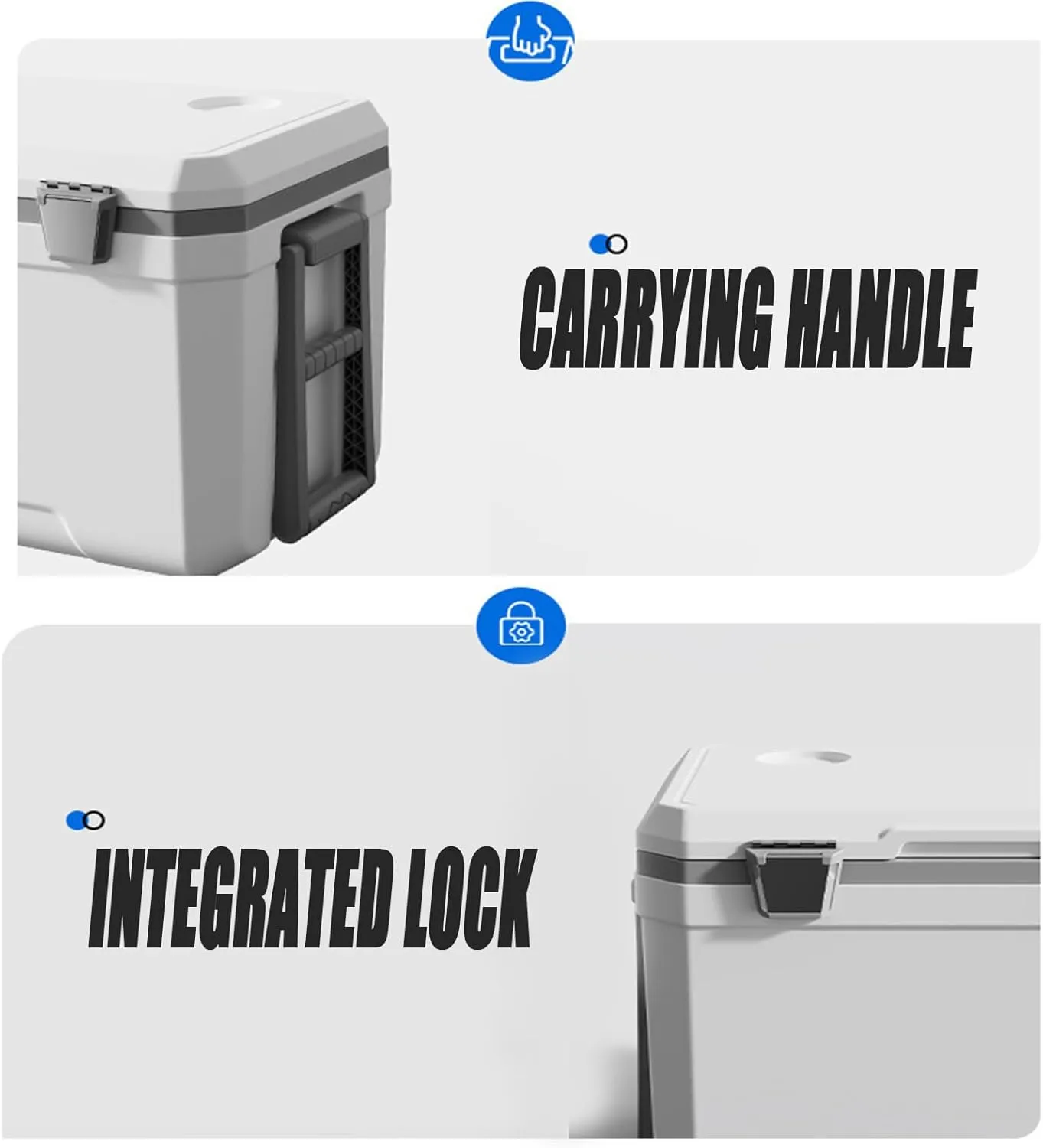 Car Camping Coolers for Audi e-tron/Q4 e-tron/Q8 e-tron/Cabriolet/Coupé, Waterproof Portable Cooler, Leak Proof Picnic Insulated Bag, Ultra-Light Premium Ice Chest Box,A-Green-70L