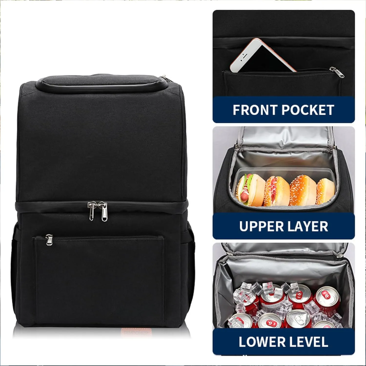 Car Camping Coolers for Skoda Kylaq/Octavia/Scala/Superb/Favorit/Felicia/Popular, Waterproof Portable Cooler, Leak Proof Picnic Insulated Bag, Ultra-Light Premium Ice Chest Box,C-Gray