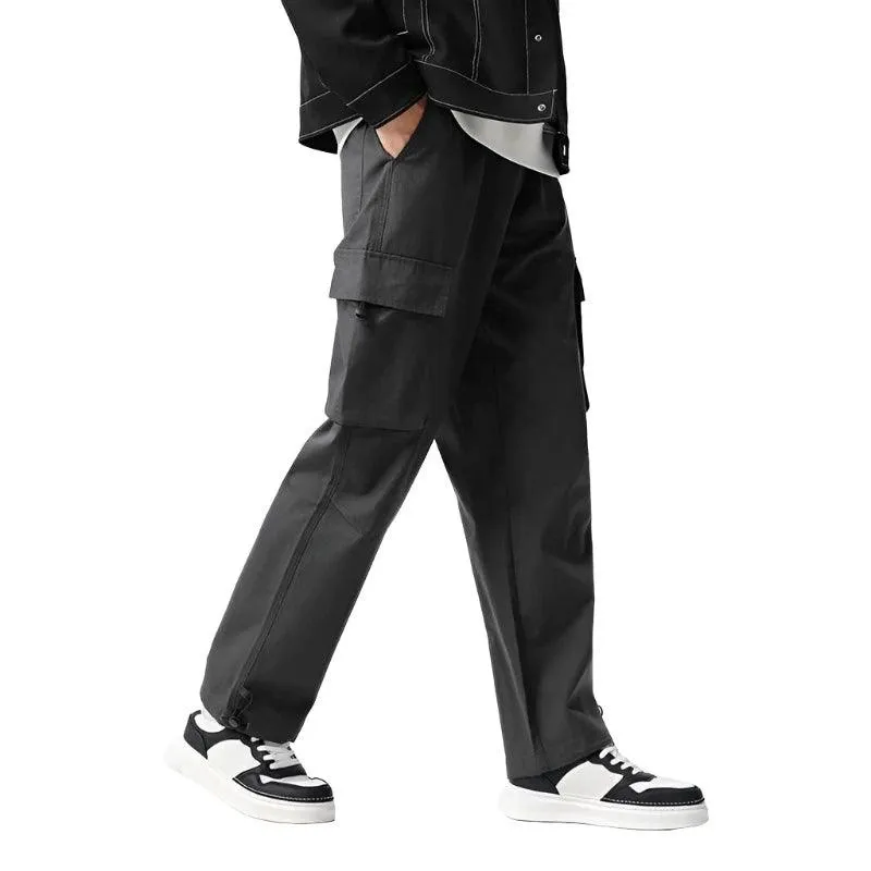 Casual Simple Solid Color Straight Pant