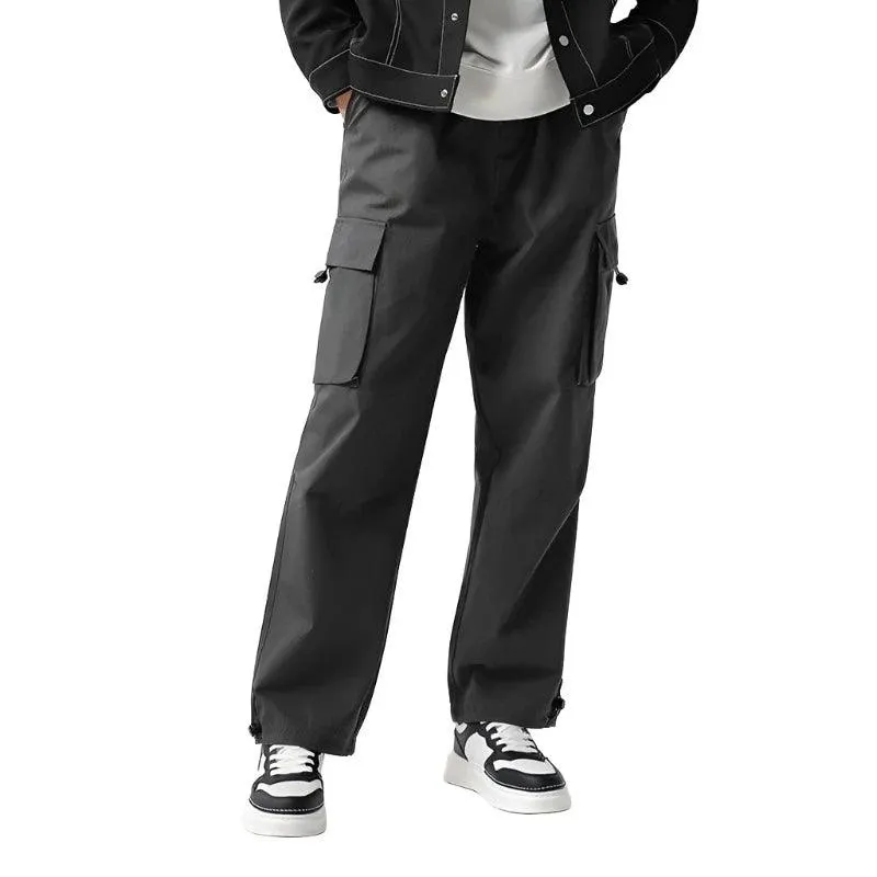 Casual Simple Solid Color Straight Pant