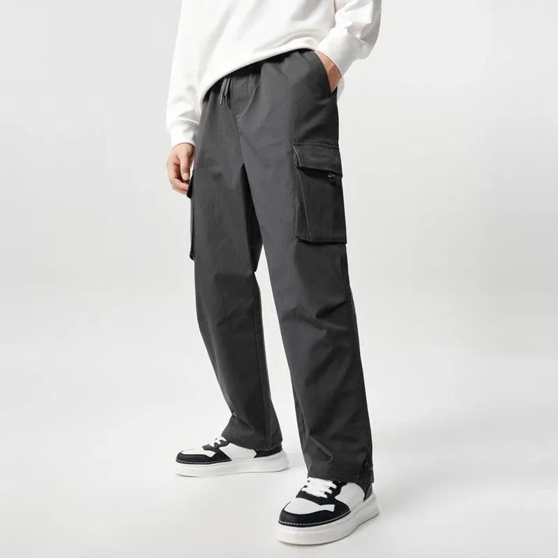 Casual Simple Solid Color Straight Pant