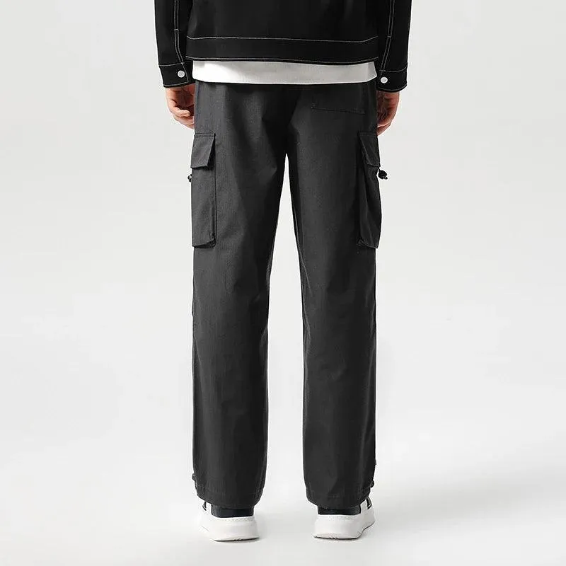Casual Simple Solid Color Straight Pant