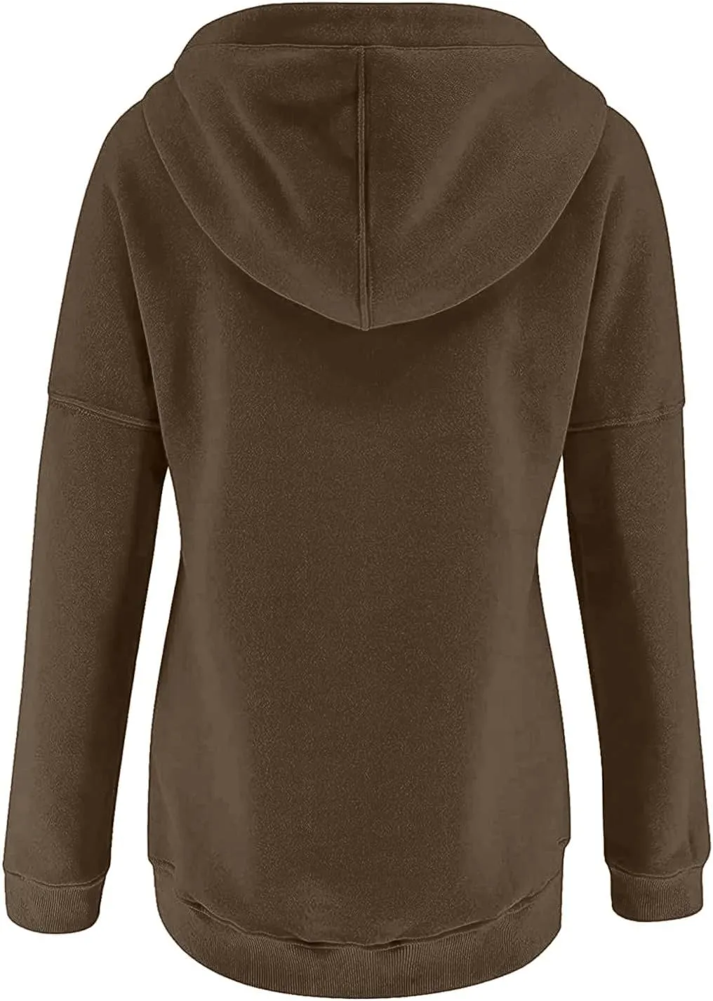 Ceboyel Women Quarter Zip Pullover Sweatshirt Solid Color Hoodies Drawstring Long Sleeve Pullover Tops Fall Clothing 2023