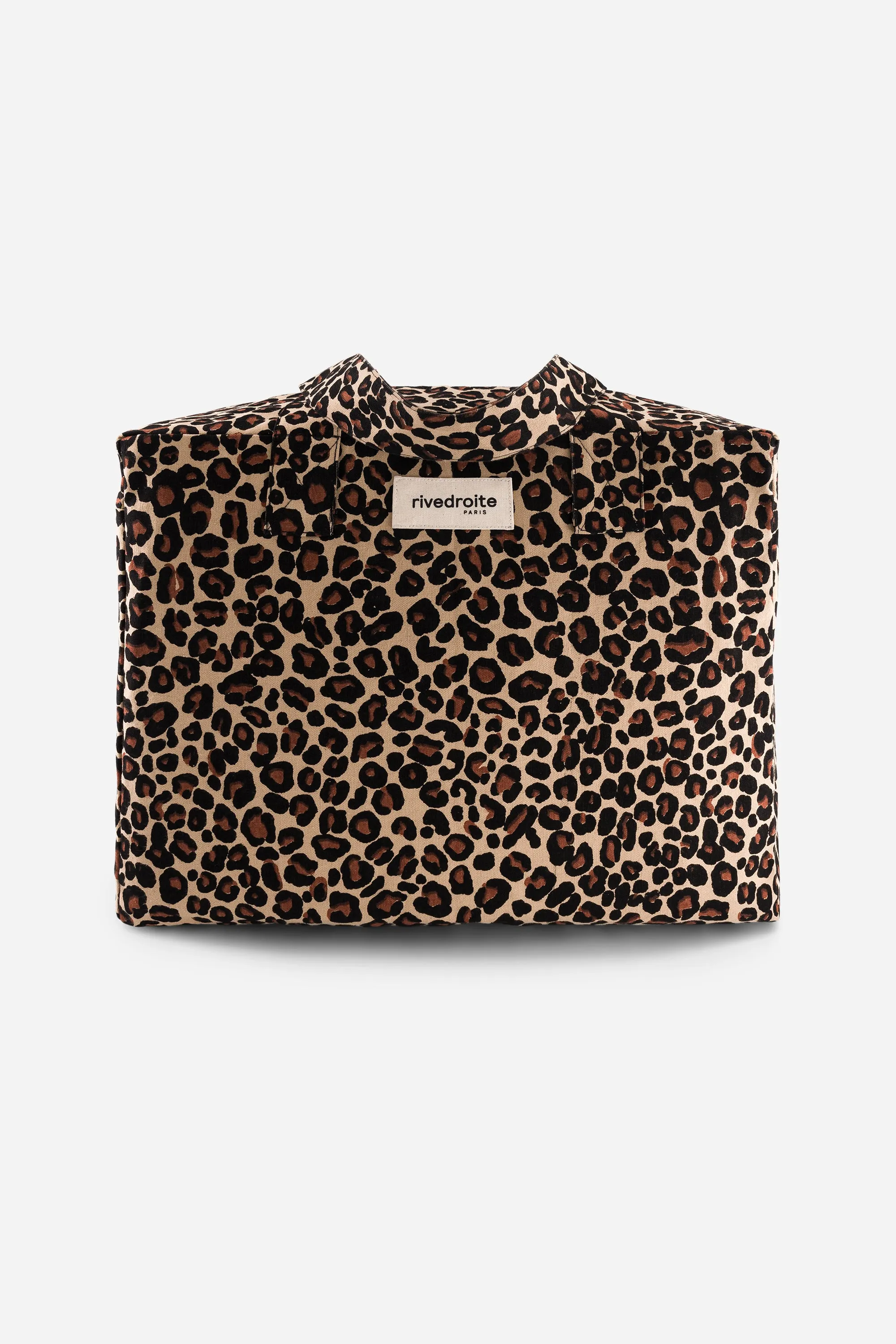 Celestins the 24-hour bag - Recycled cotton Leopard Beige sand