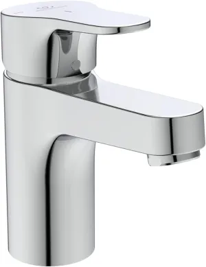 Cerabase Single Lever Basin Mixer tap with Click Waste and bluestart Technology, BD054AA, Chrome