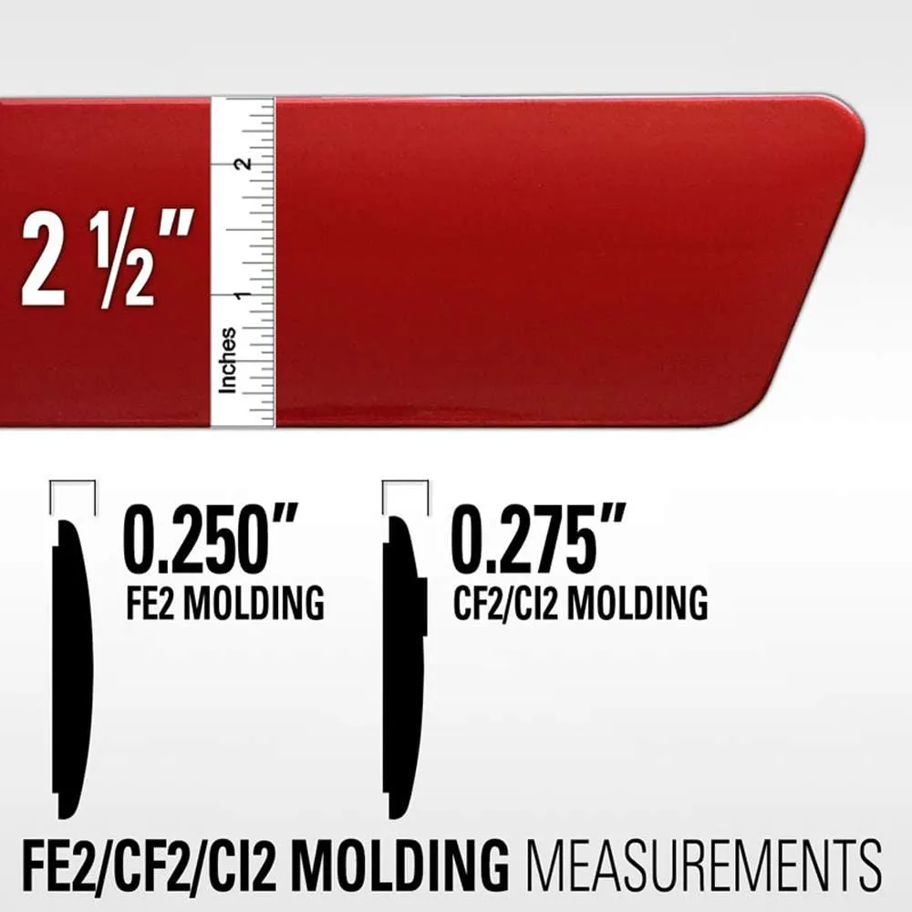 CF2-F250-CC Chromeline Body Side Molding Compatible with Ford F-250, Wedgewood Metallic (LD)