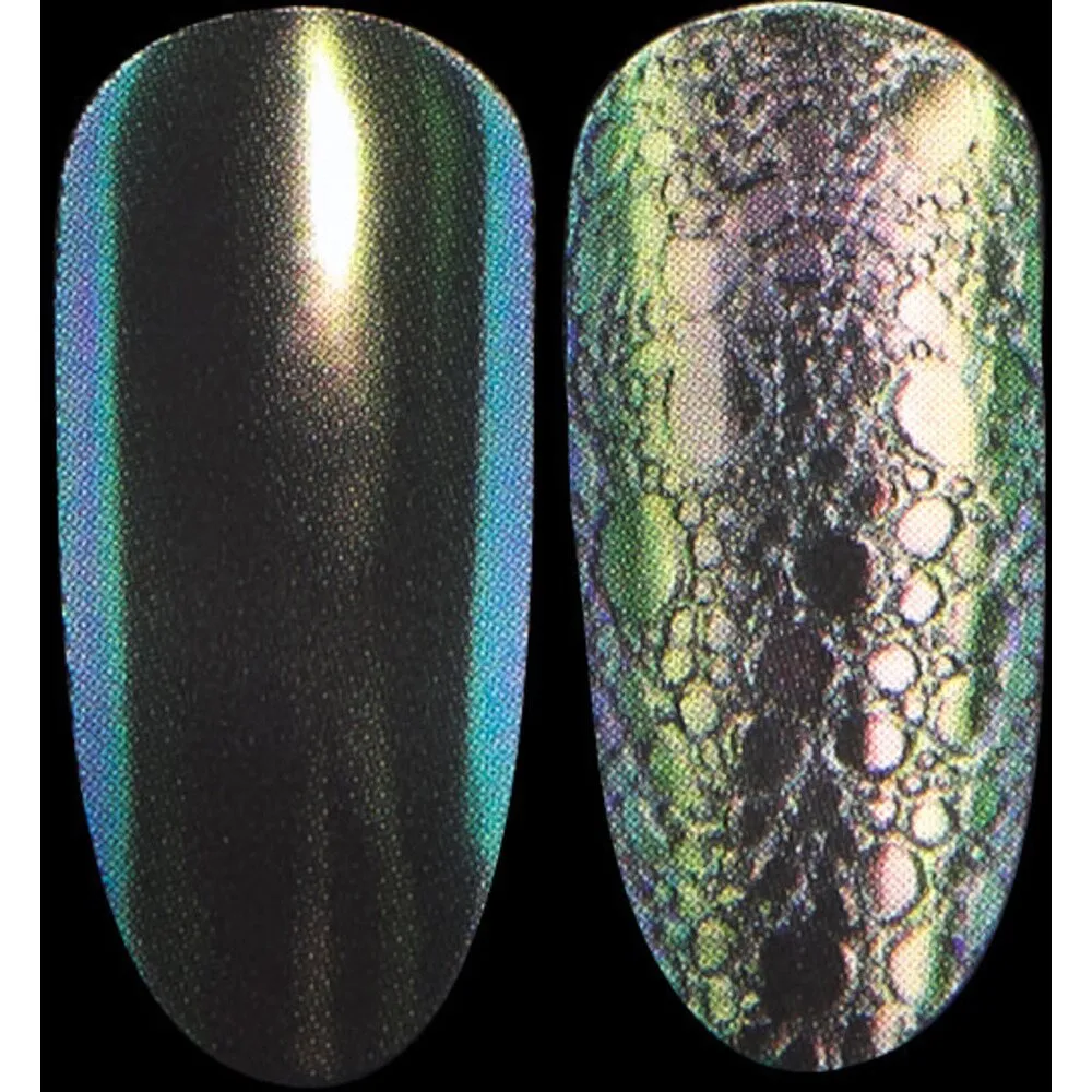Chameleon Metallic Chrome Nail Pigment - Green - Each